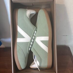 MIA Klair Mint/White Lace Up Sneakers Cushioned Footbed Women’s Size 9